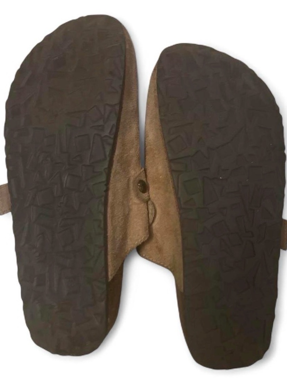 American Eagle Outfitters Tan Suede Mule Clogs Women’s Size 7 Casual Y2K Shoes - Picture 3 of 3